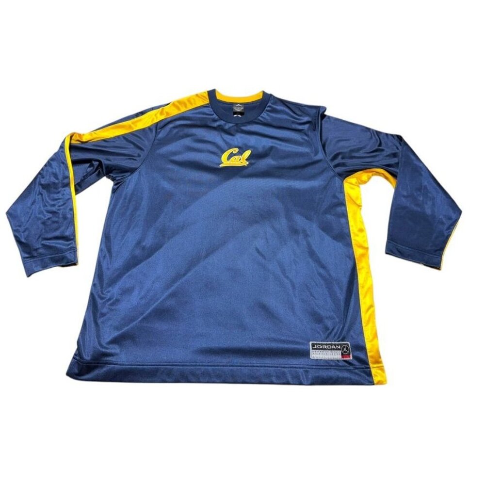 Jordan California Golden Bears Long Sleeve Shirt Blue/Gold Size XL - Picture 8 of 8